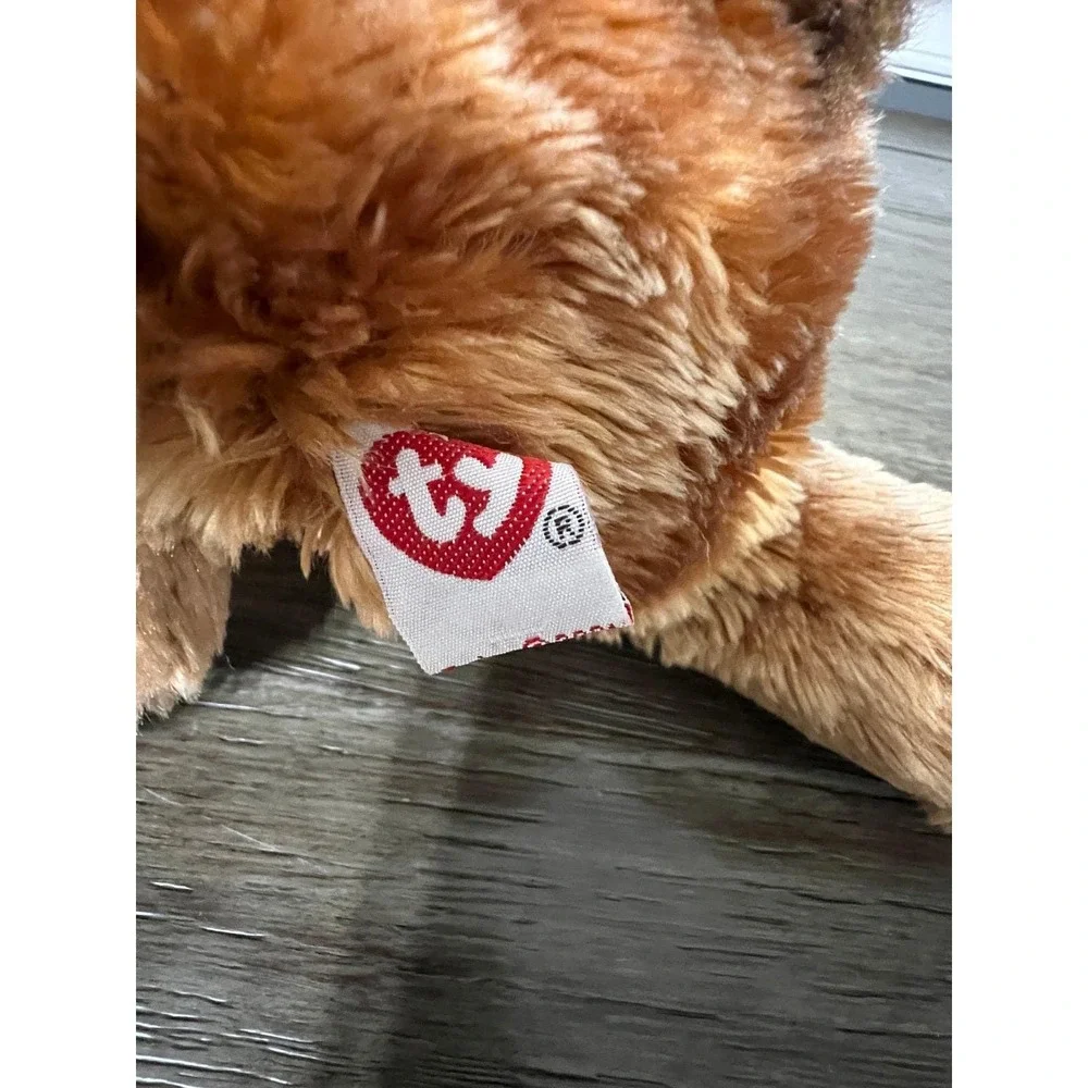 Ty Classic Memphis Hound Dog Plush 2001 Brown Floppy Ears Lay Down Toy 12 inch